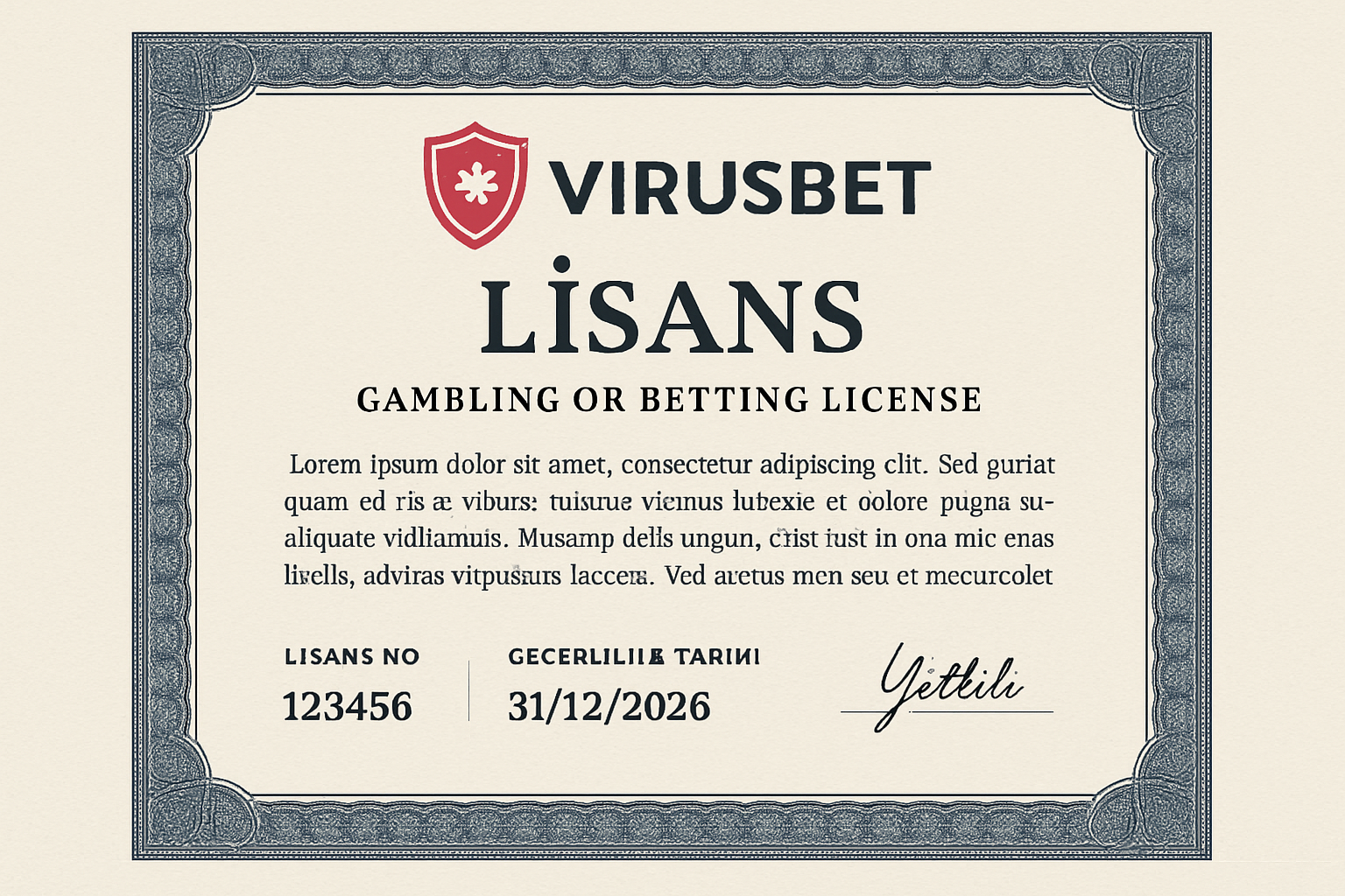 Virusbet lisans - Virusbet